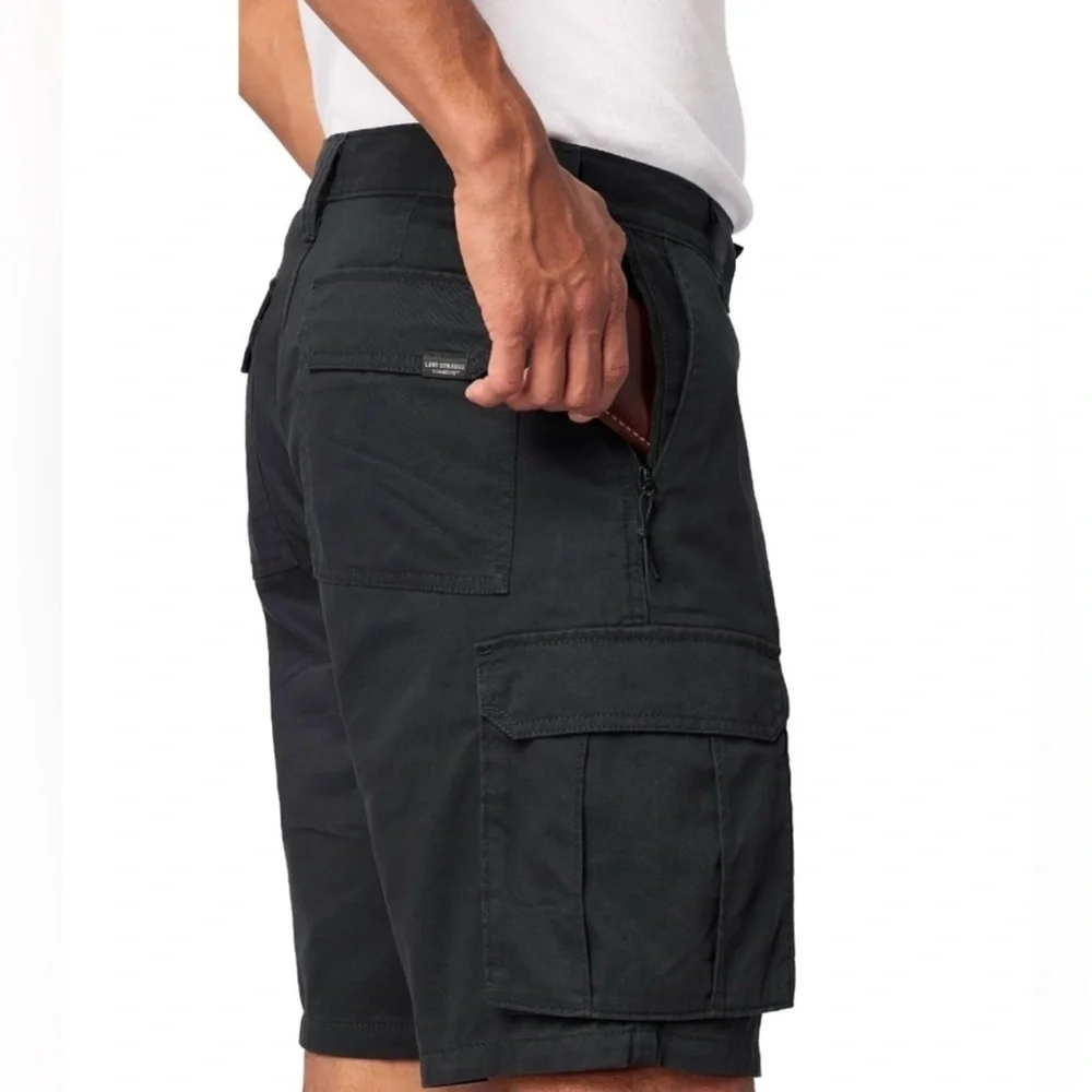 Men's Black Cargo Shorts